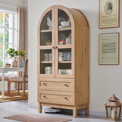 Winston Porter Cardentey Arched Storage Cabinet & Reviews | Wayfair